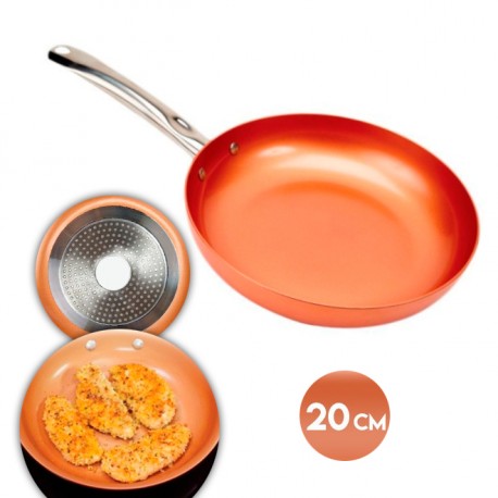 PADELLA ACCIAIO INOX ANTIADERENTE 20 CM, per Solo 24.90 EUR. Invio GRATIS  24/48H. Compralo Subito!