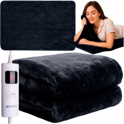 Coperta Elettrica Grande Con Telecomando 180 X 130 Cm Con 6 Modi E Lavabile In Lavatrice