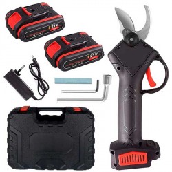 Forbice Elettrica Da Potatura Con 2 Batterie E Valigetta Trasporto