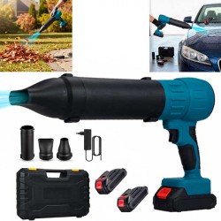 Power Soffiatore Wireless Ad Alta Potenza 400w Con Due Batterie - Velocità Dell'aria 200 Km/h